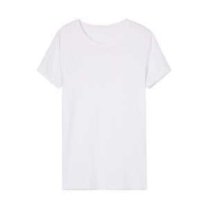 Metersbonwe Men's Basic Tees Summer Soft T shirts Men Short Sleeve Cotton Flexible T-shirt O-Neck Slim Basic Casual Tee