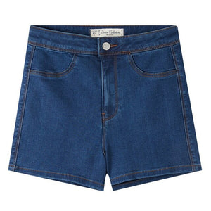 Brand denim shorts women shorts high waist denim shorts basic style